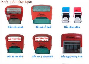 Dịch vụ khắc dấu tại Bình Định