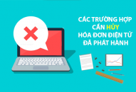 Hủy bỏ hóa đơn điện tử tại Hoài Nhơn